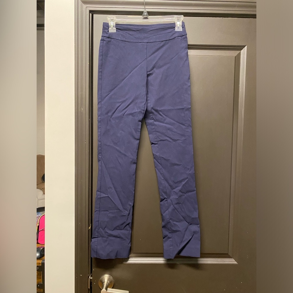 Kraft Larry navy pulls on pants.